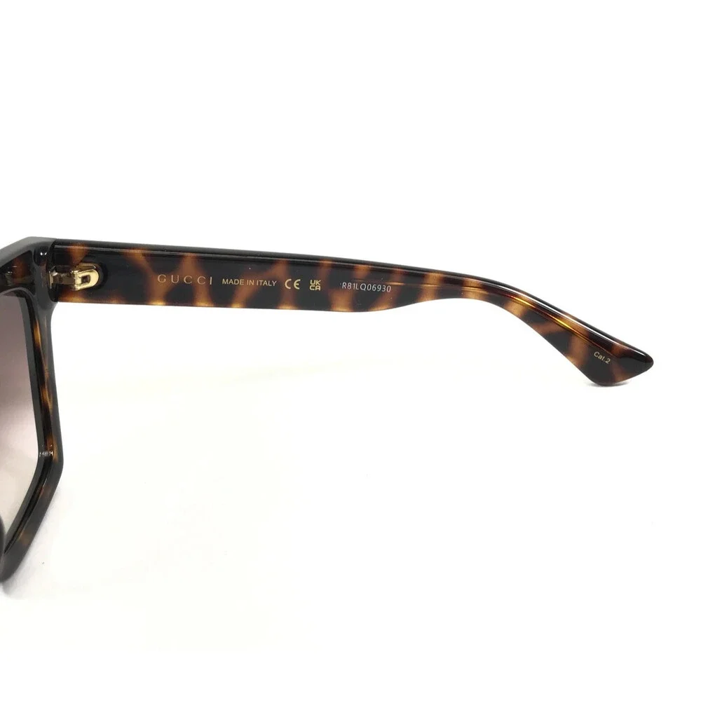 Gucci Sunglasses GG1714S 002 Tortoise Butterfly Frames with Pink Gradient Lenses